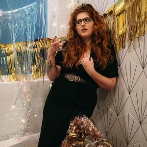 Black Vintage Blazer Dress JONES NEW YORK